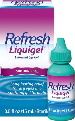 [BRSWG2QQAQIGAYLG] Refresh Liquigel Lubricant Eye Drops Soothing Gel - 0.5 fl oz, Pack of 5