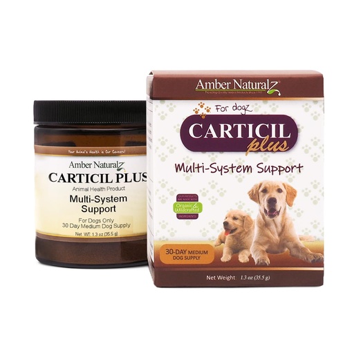 [BRSRMGD6C4BAGFLH] Amber NaturalZ Carticil Plus Herbal Supplement for Dogs | Multi-System Support for Joint, Digestive, and Immune Health | Natural Aid for Overall Wellness and Vitality | 30-Day Medium Dog Supply