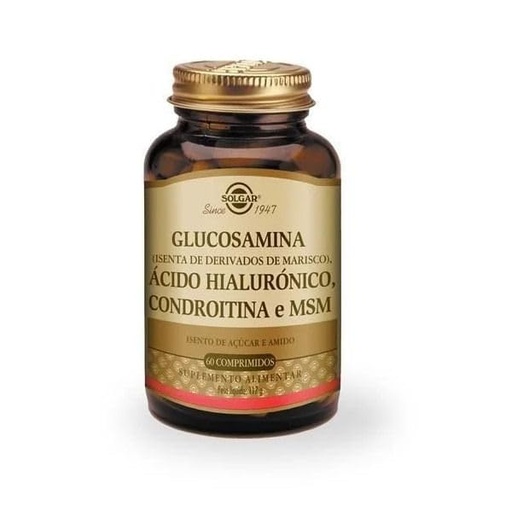 [BRSWIY3QBB7AEETA] Solgar Triple Strength Glucosamine Chondroitin MSM, 60 Tablets - Promotes Healthy Joints, Supports Comfortable Movement - Shellfish Free - Gluten Free, Dairy Free - 30 Servings