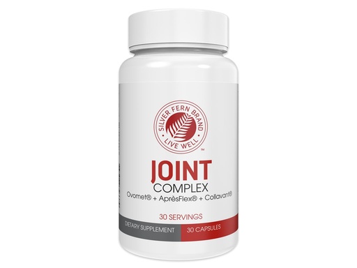 [BRSRGZD4A4MRQC33] Silver Fern Joint Complex Daily Joint Support 30 Capsules, 30-Day Supply | AprèsFlex Boswellia, Ovomet Eggshell Membrane & Type II Collagen