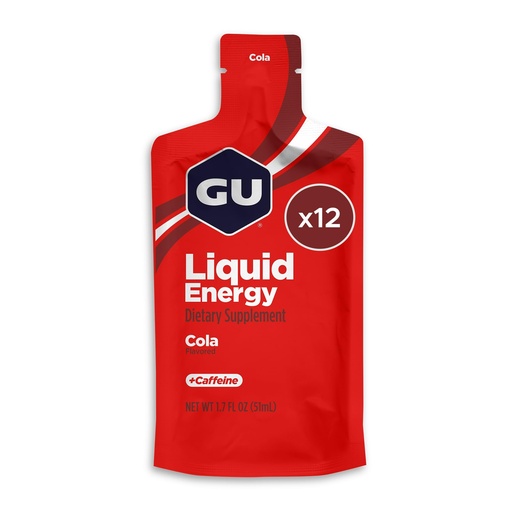 [BRSW2ZAHOYGW2CDV] GU Energy, Liquid Energy, Cola - 12 Count