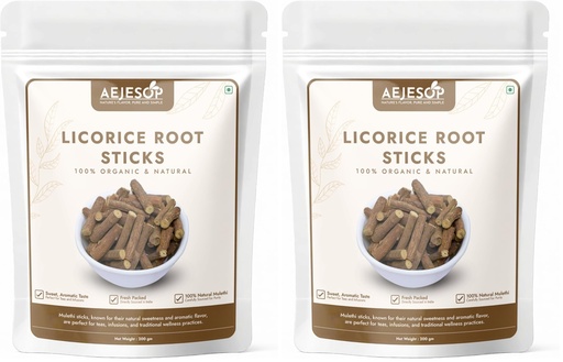 [BRSRY237B5YWO3DK] AEJESOP Licorice (Mulethi) Sticks, 7oz(200g) (Pack of 2)