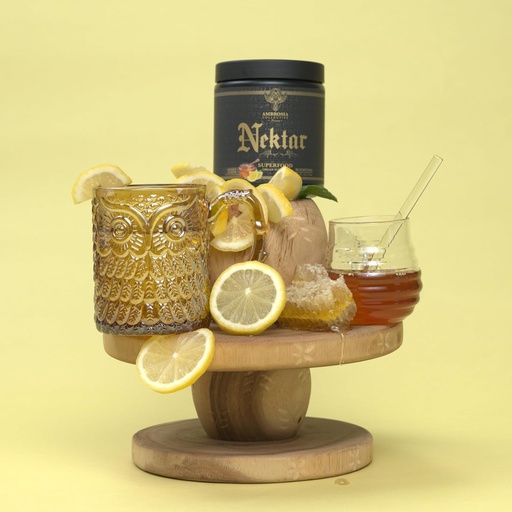 [BRSRABT6BF7GCCYZ] Ambrosia Nektar - Superfood Powder ← Suplemento completo de salud ← Apoyo a los órganos - Liver, Kidney Health ← 30 Servings (Honey Lemon)