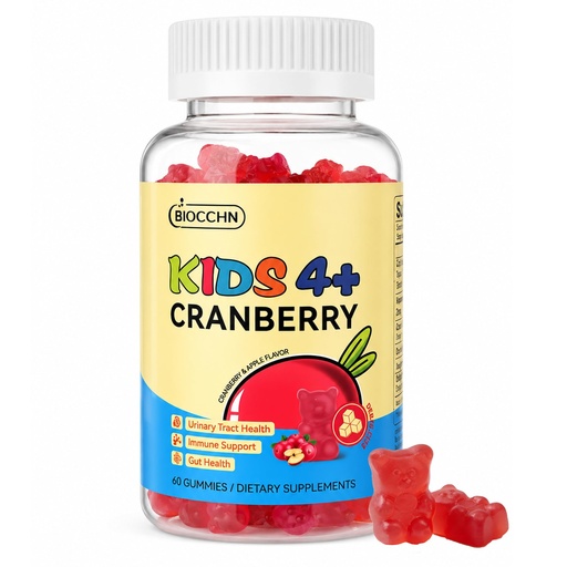 [BRSRGBICCANGAC32] D-Mannose with Cranberry Gummies for Kids, Urinary Tract Health Support | Sugar Free D-Mannose Cranberry Supplement with Inulin, Elderberry, Vitamin C & Zinc for Gut and Daily Wellness Support