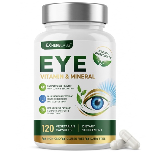 [BRSRYZATAB7WG2D7] Lutein and Zeaxanthin Supplements, Eye Health Care, 120 Capsules | Lutein 40mg, Eye Vitamin & Mineral Support, for Digital Screens and Blue Light Defense, Non-GMO, Gluten Free