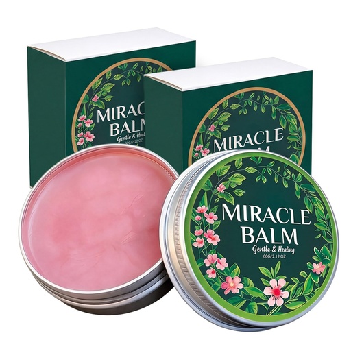 [BRSRYZI2A5YREF35] Miracle Balm, 2 Pack 60g Joint Care Cream with Arnica & Calendula | Arnica, calendula, tocopherol, allantoin, and beeswax in a smooth semi-solid balm for daily massage care