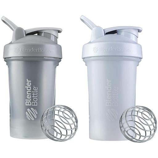 [BRSROZIYOYDW23Q2] BlenderBottle Classic V2 Shaker Bottle, 20 oz, Pebble Grey, Stainless Steel - Protein Shakes and Pre Workout