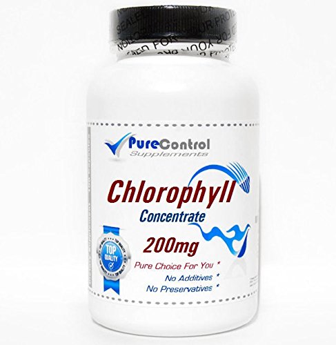 [BRSWKZI5BIAB4CY3] Chlorophyll Concentrate 200mg // 100 Capsules // Pure // by PureControl Supplements