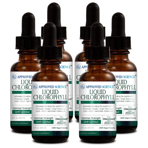 [BRSW2EAPCIMBSAA2] Approved Science Liquid Chlorophyll - 12 fl. Oz. - 60 mg ChloroAbsorb - Mulberry Leaf Extract - Energize the Body - Digestive and Immune Support - Natural Deodorant and Detox - Vegan - Made in the USA