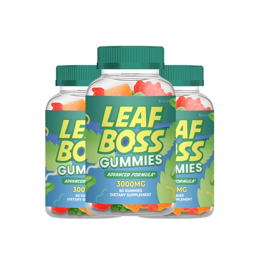 [BRSRGZDYAQHBSADD] Leaf Boss - LeafBoss Hemp Gummy Formula (3 Pack, 180 Gummies)