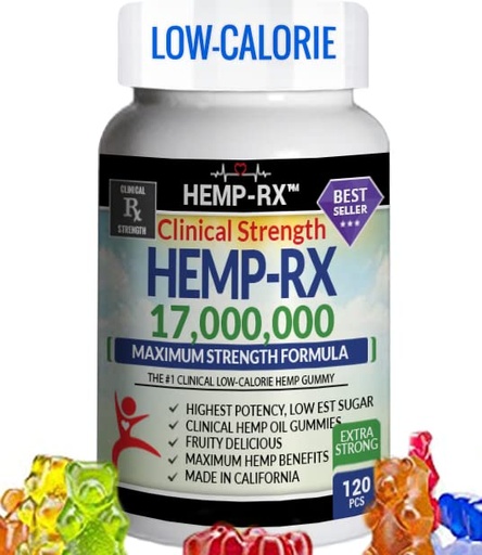 [BRSW2ALYDEIWYDLH] Gummies for Pain, Anxiety, Stress & Inflammation - 120 Pieces, Low Calorie - 17,000,000 Clinical Strength - Natural Premium Oil Extract - Gummy Bears with Organic Oil - Infused Supplement