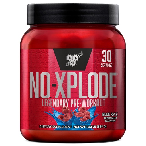 [BRSWIZQODMPWMDLY] BSN N.O.-XPLODE Pre Workout Powder, Energy Supplement for Men and Women with Creatine and Beta-Alanine, Blue Raz, 30 Servings, 1.2 Pound (Packaging May Vary)