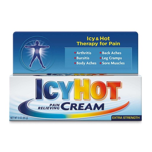 [BRSWIYYOOQMBYCTG] Icy Hot Pain Relieving Cream, Extra Strength, 3-Ounce Packages (Pack of 2)