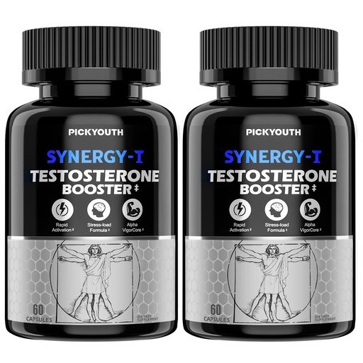 [BRSRYYYFC4PRUALD] Synergy-T Testosterone Booster Supplement for Men, Total Male Performance, Liposomal Absorption System, 100% Transparency with Ashwagandha, DIM, Turkesterone, Zinc & Tongkat Ali, 120 Count