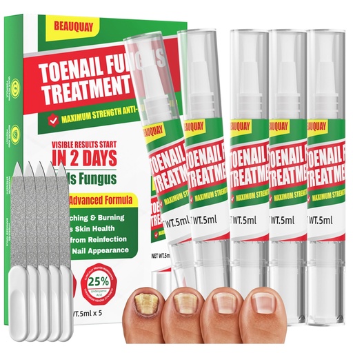 [BRSRYY3QO5YAYCDH] Toenail Fungus Treatment Extra Strength-Toenail Fungus Treatment Pen, Fast Acting Nail Strengthener and Growth Pen for Repairs Fungal Damaged, Yellow, Thick, Discolored Nails, Results in 2 Days