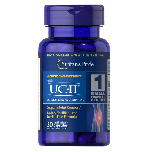 [BRSWIAAMAUAGMHYZ] Puritans Pride Uc-ii 40 mg Undenatured Type II Collagen, 30 Count