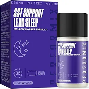 [BRSWYELROF7QIYDJ] PERFORMIX - SST Support Lean Sleep - Herbal Sleep Aid Supplement - Gentle Nighttime Support - Calming Formula - 60 Veggie Capsules for Adults
