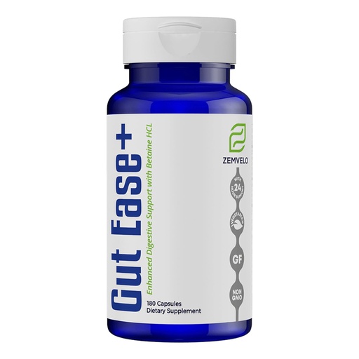 [BRSRA2YTCQFA4FDK] Gut Ease+ Betaine HCl Supplement - Supports Healthy Digestion and Nutrient Absorption - Promotes Balanced HCL Levels with Betaine Hydrochloride - 90 Servings | Promotes Balanced HCl Levels, 90 Servings