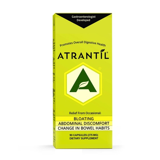 [BRSWYBQ6O4GQGD3Z] Atrantil 90 Capsules-Antioxidant Packed Polyphenol for Bloating and Gas Relief, Abdominal Discomfort, Constipation, Diarrhea, Postbiotic, Change in Bowel Habits and Everyday Digestive Health.