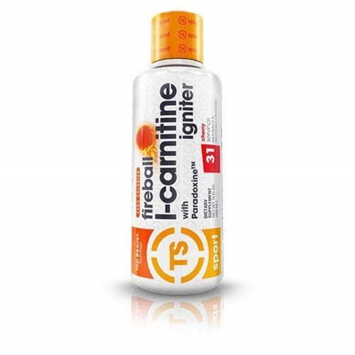 [BRSWKHAOCYEB233I] Top Secret Nutrition Fireball Liquid L-Carnitine with Paradoxine | Stim Free | Weight Management, Energy, & Exercise Performance | 16 Ounces, 21 Servings (Cherry)
