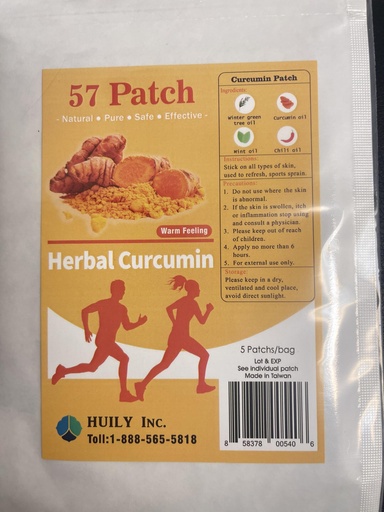 [BRSREZT5A57BQ3TF] 57 Pain Relief Patch Warming Curcumin Ginger - 5 Pack