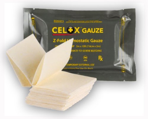 [BRSWIBIQOYPAYEY5] Celox™ Z-Fold Gauze, 10 Ft