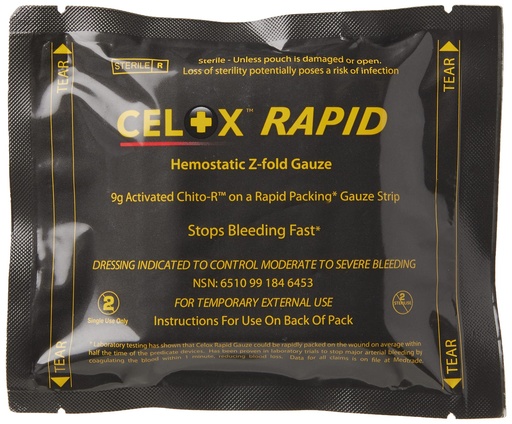 [BRSWI2YMBEOBEHLM] Celox RAPID Z-Folded Gauze
