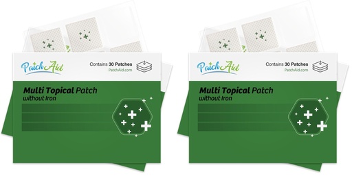 [BRSREAAYOAPGGHYV] PatchAid Multi Plus Topical Patch Without Iron 30-Day Supply (Pack of 2)