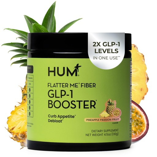 [BRSREGACOIJREFLZ] HUM Flatter Me Fiber Pineapple Passion Fruit Fiber Powder, 10 Servings | Prebiotics, Digestive Enzymes, Digestive & Gut Health Support for Women & Men, Vegan, Non-GMO