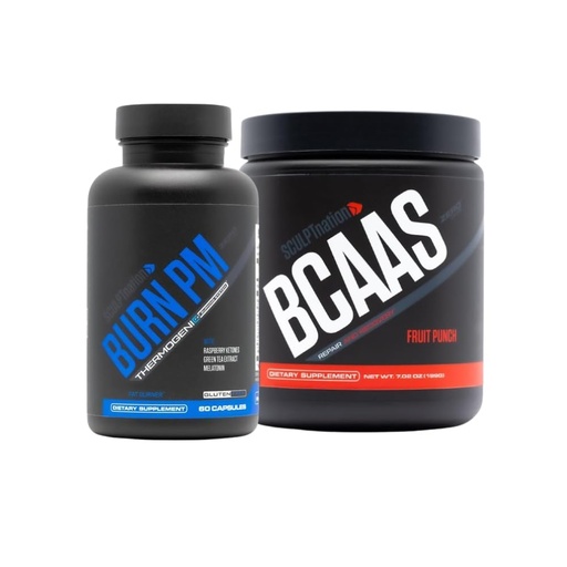 [BRSROAYZCF4GOA3K] Sculpt Nation by V Shred Burn PM and BCAA Fruit Punch Powder Bundle