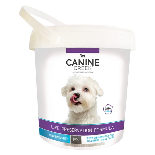 [BRSW2CABDMGREGYV] Canine Creek Pup Booster Puppy Weaning Diet for All Breeds, Helps with Weight Gain and Increases Immunity Assists in The Development of Strong and Healthy Bones - (300g/10.5 Ounce)