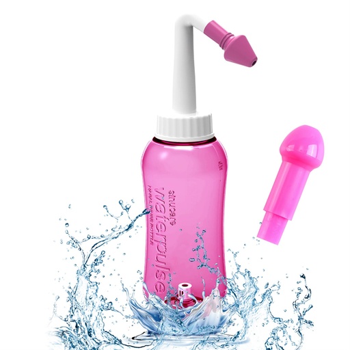 [BRSROCQRDEMW2YIU] Neti Pot Sinus Rinsing Nasal Wash Cleaner Neti-Pot Sinus Rinse Bottle 300 ML Pressure Irrigation Nose Wash Bottle for Adult and Kid