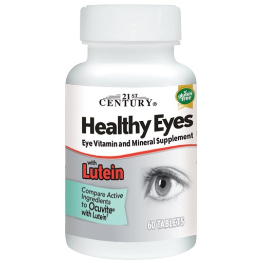 [BRSWKHQ6CZ4Q2YDC] 21st Century, Healthy Eyes with Lutein, 60 Tablets (Value Pack of 2)