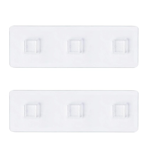 [BRSREBA3PINBE23K] 3-in-1 Adhesive Pads for Clear Shower Caddies, 2PCS