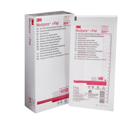[BRSWIYYAOMAWMCTU] 3M MEDIPORE +PAD Soft Cloth Adhesive Wound Dressing