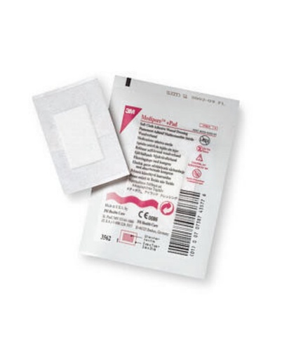 [BRSWIZYKDEBQOFYV] Box of 50 3M Medipore +Pad Soft Cloth Adhesive Wound Dressings 2" X 2.75" 3562