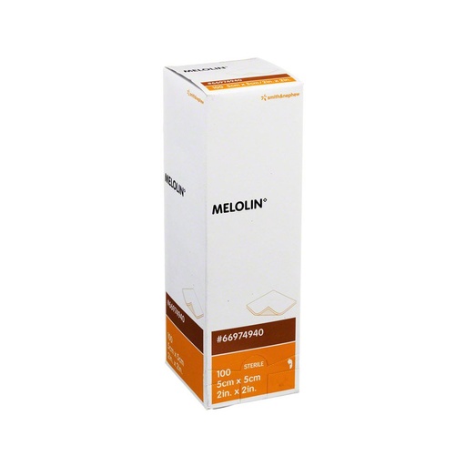 [BRSWIYIRCUPRQYDO] Smith & Nephew Melolin Wound Dressing 5cm x 5cm (Pack Size: Pack of 100 dressings)