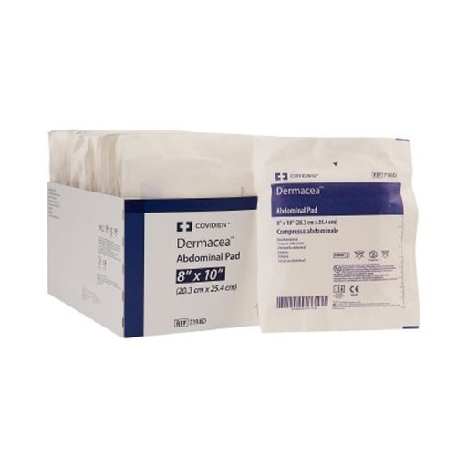 [BRSWIZIIDF6RSGTM] COVIDIEN Dermacea Abdominal Pad, 8 X 10 Inch, 18 Count