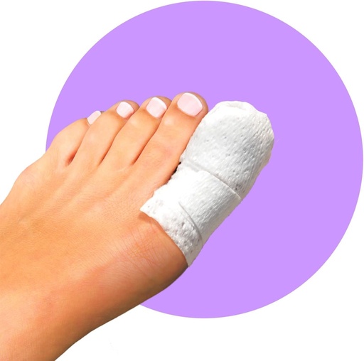 [BRSWYBADBYHQ2YLD] MediMitt ToeMitt Big Toe Bandages Non-Adhesive (Full Coverage Big Toe Bandage) (with Absorbent Pad, X-Large (Pack of 10))