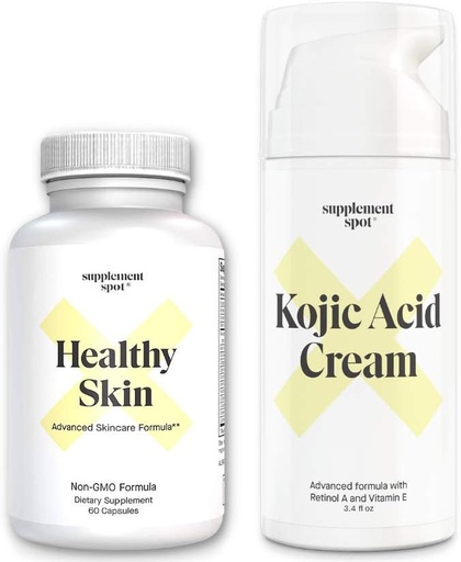 [BRSW2YACC4PWAEYY] Bundle: Healthy Skin Anti-Aging Supplement and Kojic Acid Face Cream
