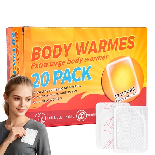 [BRSREC33PING2DLZ] Menstrual Heating Patches for Period Cramps Relief - 20 Count Extra Value Pack Adhesive Heat Patches, Natural Portable Heat Therapy for Backache & Abdominal Pain, Discreet & Skin-Friendly