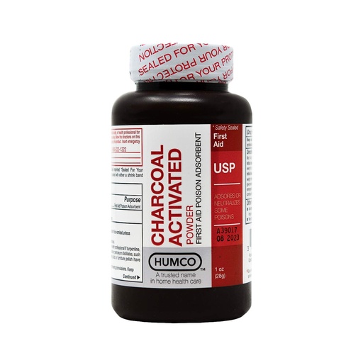 [BRSWGZL2BYGQOELP] HUMCO Activated Charcoal Powder, USP, 1oz
