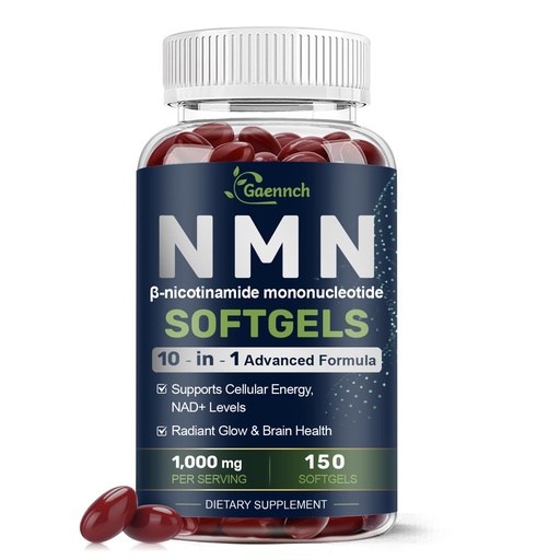 [BRSRYYITOINBEHIY] NMN Supplement Complex 1000mg Per Serving, 150 Softgels