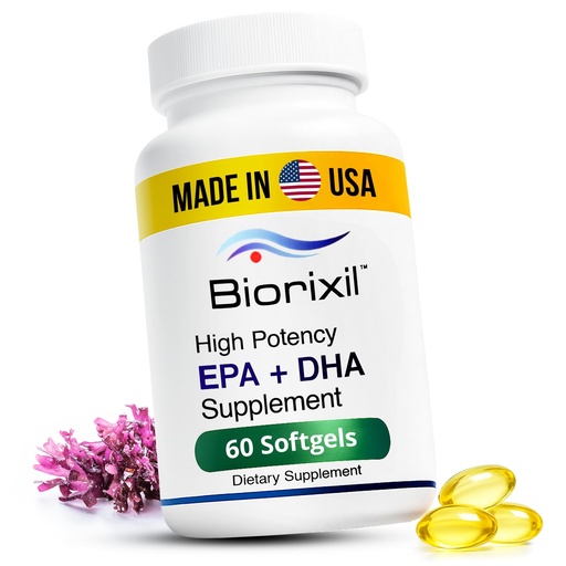 [BRSROHACCQGR6YLU] Vegan Omega-3 Fish Oil Alternative from Algae Oil - High Potency EPA & DHA Supplement - Easy to Swallow Small Soft Gel Capsules