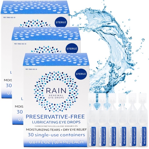 [BRSROAIOOYPBAADB] Rain - Preservative Free Eye Drops – More Natural Eye Drops for Dry Eye Relief – Proprietary Formula Relieves Dry, Itchy Eyes – Take Back Your Eye Comfort