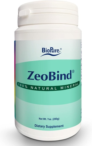 [BRSWKZYGCUAW2E3C] BioPure ZeoBind - 100% looduslik mineraalne segu klinoptiloliidist ja mordeniidi pulbrist, mis puhastab ja puhastab keha immuunsuse, seedetrakti tervise ja mikrobioomi tasakaalu toetamiseks - 200 g