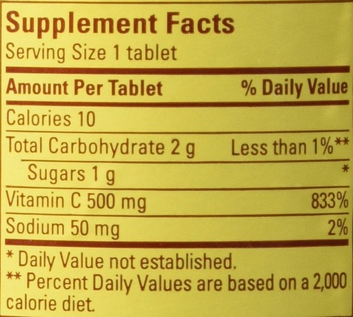 [BRSWIYQOARYWGAI5] Nature Made Vitamin C 500mg 250 count Caplets