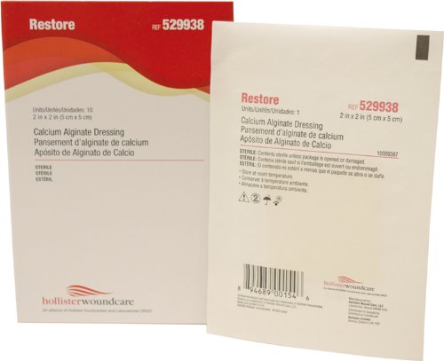 [BRSWIFAIOEMAA2IV] RESTORE Calcium Alginate Wound Dressing 2" x 2" (Box of 10)
