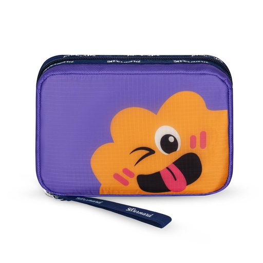 [BRSREEIRB57W2AI6] StBernard Small First Aid Kit for Kids and Adults, Medical Kit with Digital Thermometer for Home, Travel, Hiking, Backpack, 6.3x4.33x1.97in, Purple