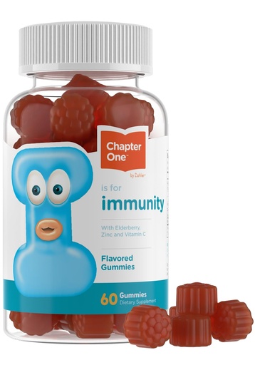 [BRSWGHY5CJ5WAYDG] Zahler - Chapter One Immune Support Gummies with Vitamin C, Zinc & Black Elderberry, for Kids & Adults (60 Count), Kosher, Made in USA